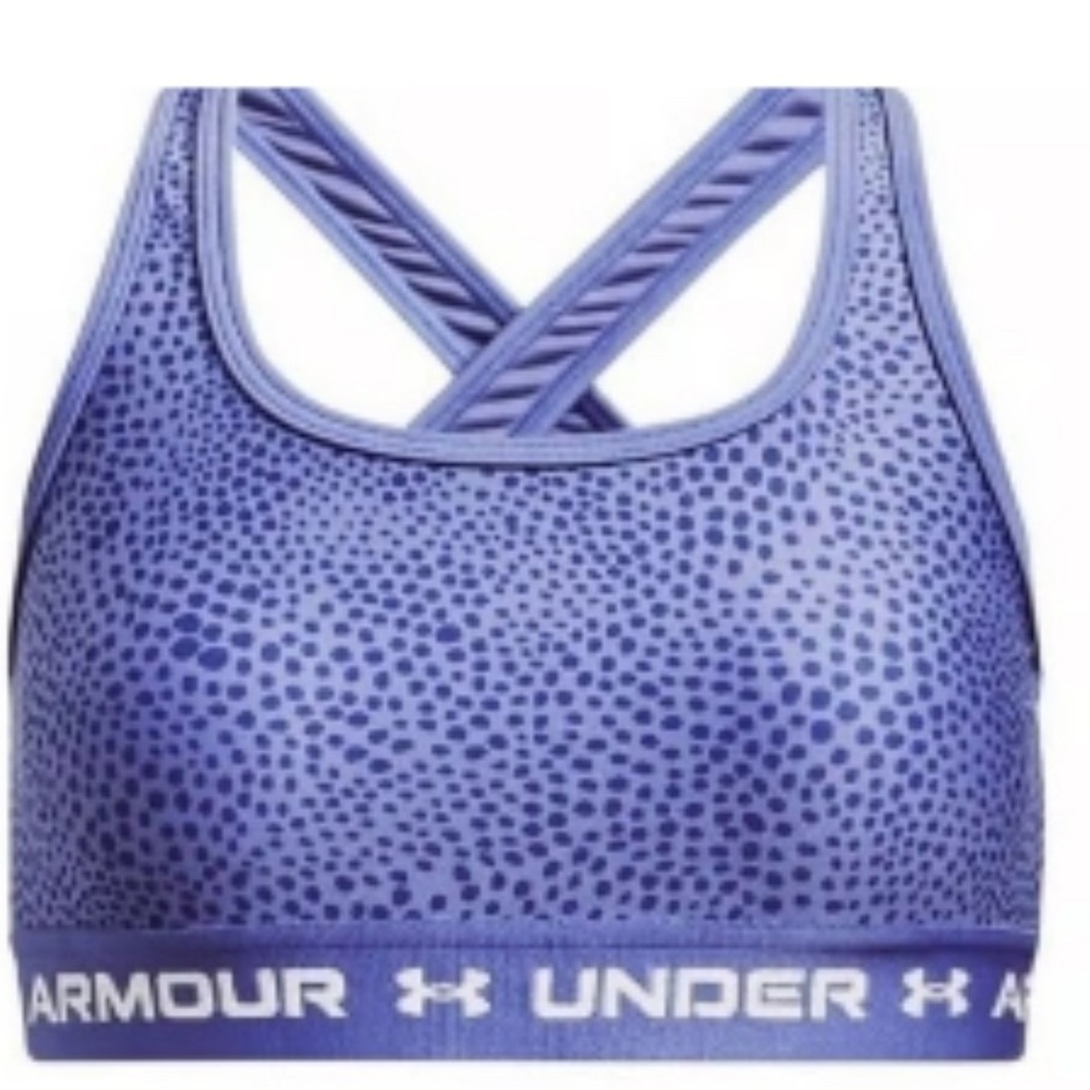 Under Armour Girls’ Size XL Crossback Purple Sports Bra